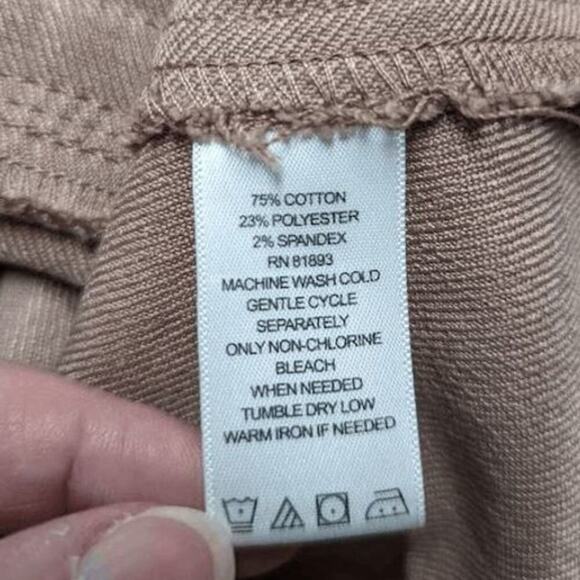 Liz Claiborne Vest Woman's Medium Tan Utility Full Zip High Collar‎ Hiking - Picture 9 of 13